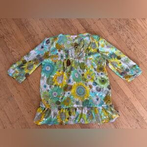 Liberty of London sunflower print blouse